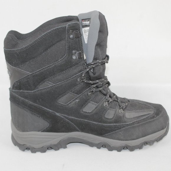 Guide Gear Thinsulate 653077 GG Zippel Bay Winter Boots Black Mens Size 12M main image 8